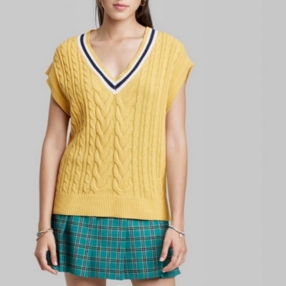 🎯Wild Fable Oversized Color-Block Sweater Vest